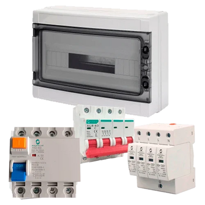 Kit de Proteções de Corrente Alternada Trifásico 15 kW Aurensol