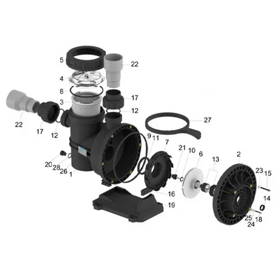 Peça de substituição Lorentz PU600 CS-17-1 Anel de Tampa Fig.5