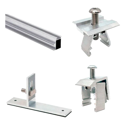 Estrutura de Alumínio Coplanar para Chapa 2 Painéis