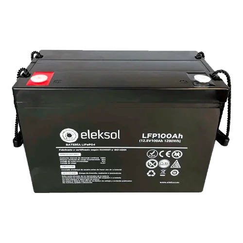 Bateria de Lítio Eleksol 12.8V 100Ah LFP100AHBT Bluetooth