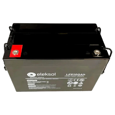 Bateria de Lítio Eleksol 12.8V 100Ah LFP100AHBT Bluetooth