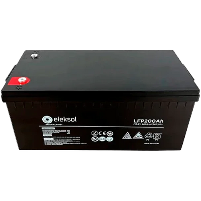 Bateria de Lítio Eleksol 12.8V 200Ah LFP200AHBT Bluetooth