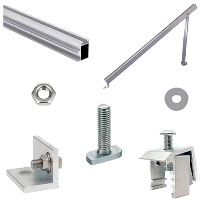 Estrutura Alumínio Solo Plano 1 Painel