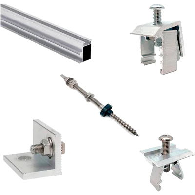 Estrutura de Alumínio Coplanar Parafuso 2 Painéis