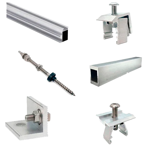 Estrutura Alumínio Coplanar Parafuso 7 Painéis