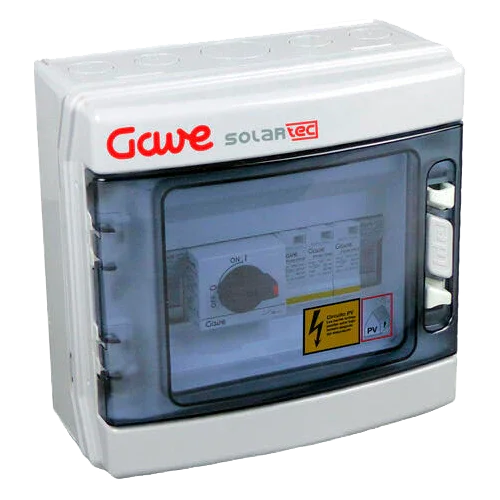 Caixa de Proteções DC PV GAVE STM11040P12 1 MPPT 1 String 12A 1000V