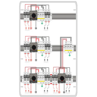 Caixa de Proteções DC PV GAVE STM21025P15S/4 4 MPPT 2 Strings 15A 1000V