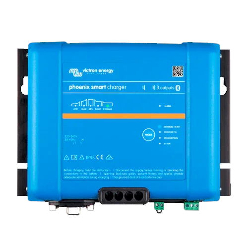 Carregador Victron Phoenix Smart IP43 24V 25A (3 saídas) Bluetooth