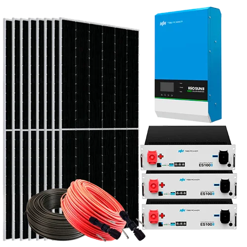 Kit Solar Isolado 8000W 48V com Baterias de Lítio 15,12kWh