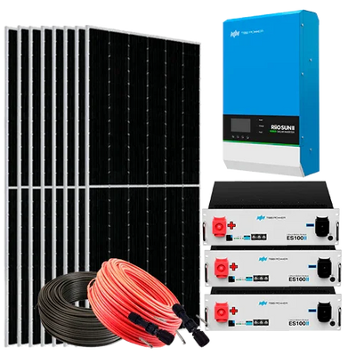 Kit Solar Isolado 8000W 48V com Baterias de Lítio 15,12kWh