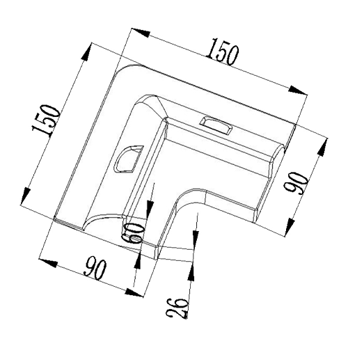 Kit 4 Esquineras Spoiler Brancas para Caravana Solar