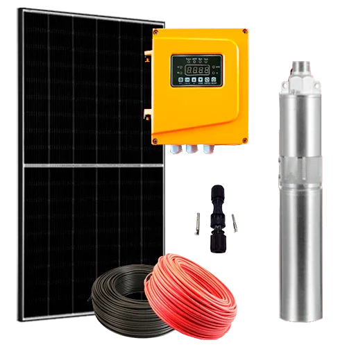 Kit Bomba Solar ZIRI 3SH1.5-70/24V Helicoidal 60m 1,6m³/h 0,3CV