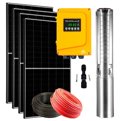 Kit Bomba Solar Híbrida ZIRI 3SCP1-90 1,5CV 90m 4m³/h