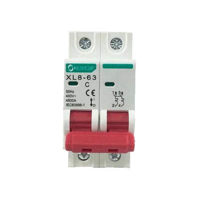 Disjuntor Magnetotérmico XL8-63 2P 16A 400V AC Curva C