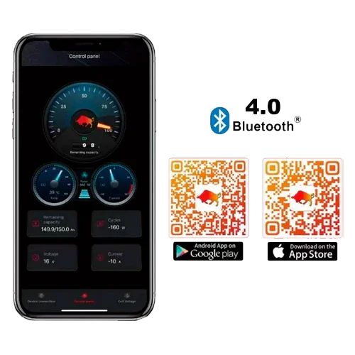 Bateria de Lítio 12V 100Ah Olalitio OLA-12-100-P Bluetooth