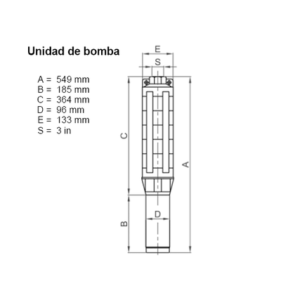 Bomba Solar Submersível Lorentz PU1800 C-SJ30-1 49m³/h 10m Centrífuga