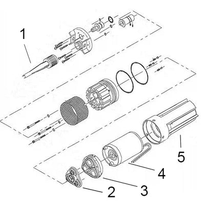 Carcaça Exterior Shurflo 94-140-00 Substituição Bomba 9300