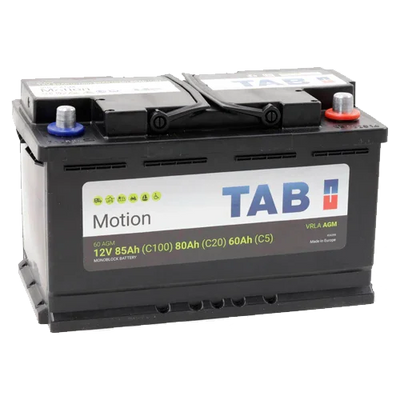 Bateria AGM 12V TAB Motion 60AGM | 85Ah Ciclo Profundo