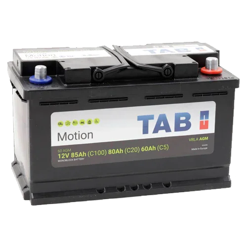 Bateria AGM 12V TAB Motion 60AGM | 85Ah Ciclo Profundo