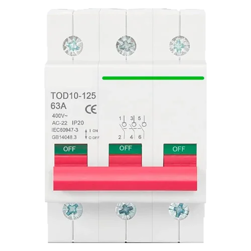 Magnetotérmico 3P 400V 125A Tongou TOD10-125