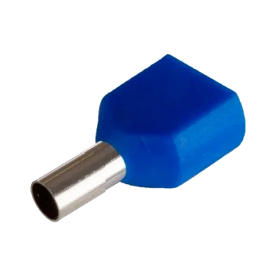 Terminal Duplo Oco Isolado Sofamel 16 mm² APF/D-16,00D Azul