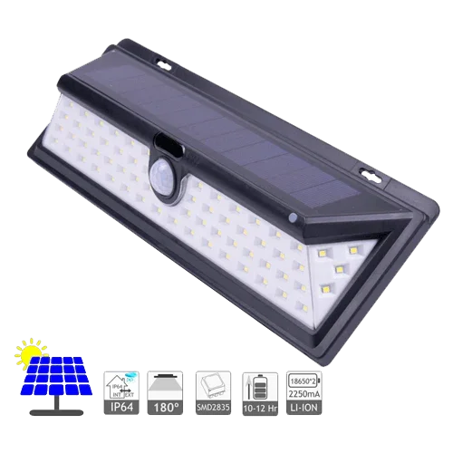 Aplique Solar de Parede 500 lm 66 LEDs JND-73553