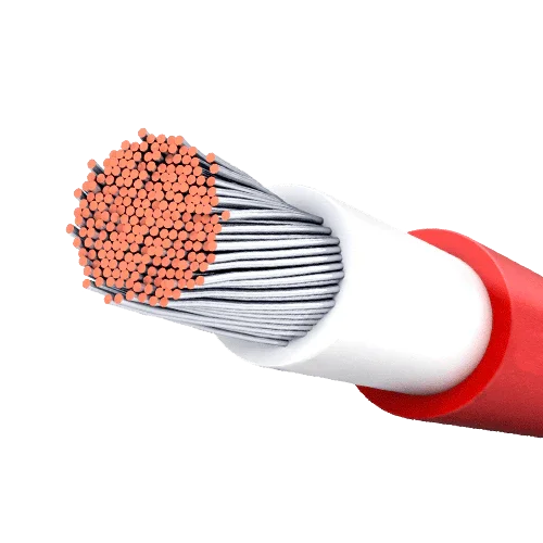 Cabo Solar PV1-F Vermelho 1x6mm² 25m 1500V DC