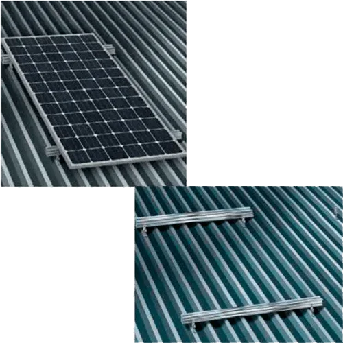 Estrutura de Alumínio Coplanar para Chapa 8 Painéis