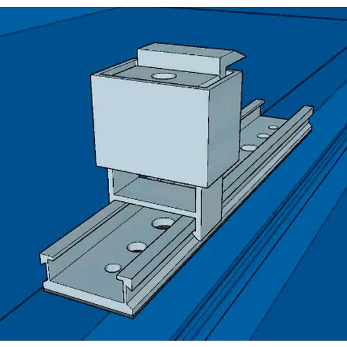 Estrutura de Alumínio Coplanar para Chapa 1 Painel com Microrail