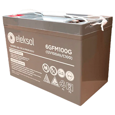 Bateria Gel Eleksol 12V 100Ah 6GFM100G