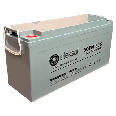 Bateria Gel Eleksol 12V 180Ah 6GFM180G
