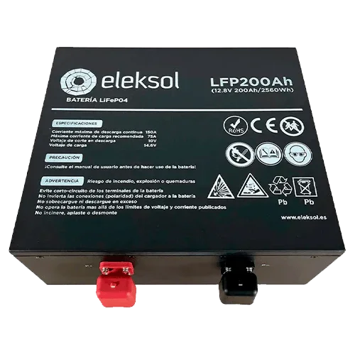 Bateria de Lítio Eleksol 12,8V 200Ah LFP200BTBA Debaixo do Assento