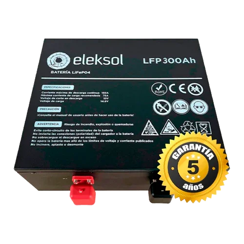 Bateria de Lítio Eleksol 12,8V 300Ah LFP300BTBA Debaixo do Assento