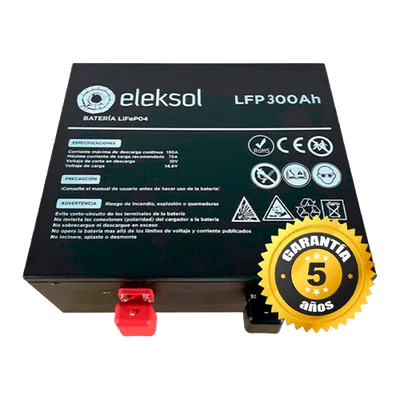 Bateria de Lítio Eleksol 12,8V 300Ah LFP300BTBA Debaixo do Assento
