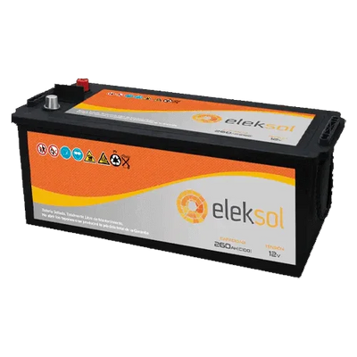 Bateria Solar Eleksol 12V 260Ah ES260 Selada