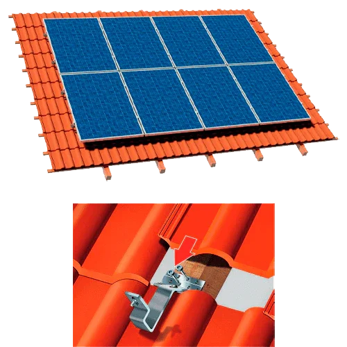 Estrutura de Alumínio Coplanar Salvatejas 2 Painéis