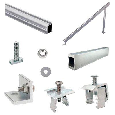 Estrutura Alumínio Solo Plano 5 Painéis