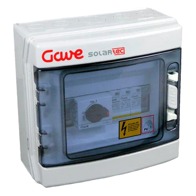 Caixa de Proteções DC PV GAVE STM11040P12 1 MPPT 1 String 12A 1000V