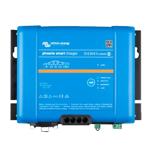 Carregador Victron Phoenix Smart IP43 12V 30A (3 saídas) Bluetooth