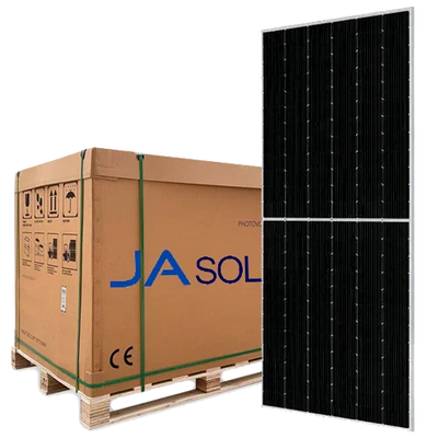 Palete 36 Painéis Bifaciais JA Solar 595W JAM72D40 MB Mono PERC 144 células