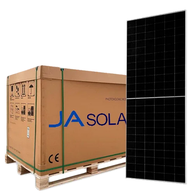 Palete 36 Painéis Solares Bifaciais JA Solar 600W JAM66D45 LB Mono PERC 132 células