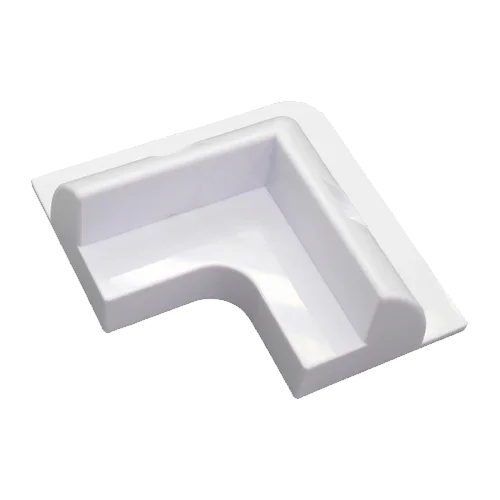 Kit 4 Esquineras Spoiler Brancas para Caravana Solar