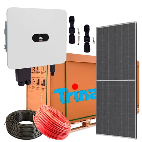 Kit Solar Vermelho 15kW Huawei SUN2000L-15KTL-M5 Trifásico