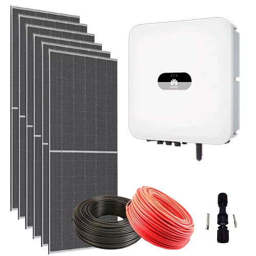 Kit Solar Híbrido Rede 3000W Huawei SUN2000L-3KTL-L1 Monofásico
