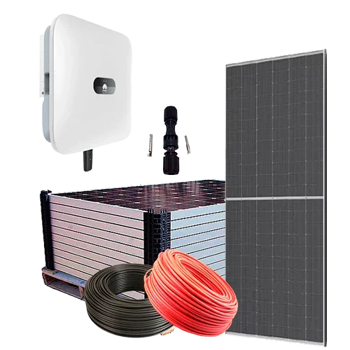 Kit Solar Híbrido Rede 6kW Huawei SUN2000L-6KTL-M1 High Current Trifásico