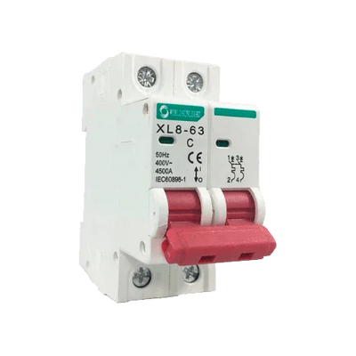 Disjuntor Magnetotérmico XL8-63 2P 10A 400V AC Curva C