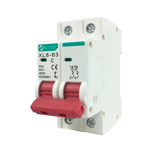 Disjuntor Magnetotérmico XL8-63 2P 40A 400V AC Curva C