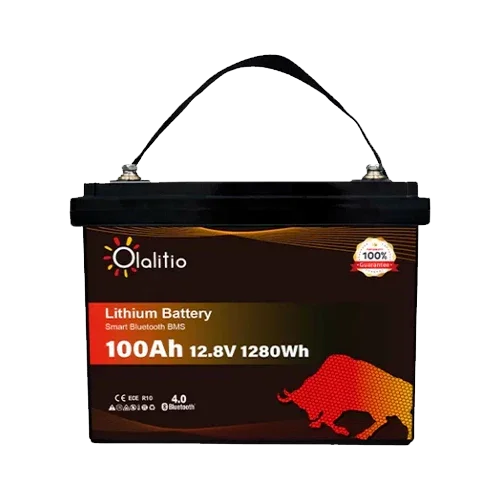 Bateria de Lítio 12V 100Ah Olalitio OLA-12-100-P Bluetooth
