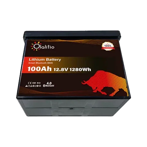 Bateria de Lítio 12V 100Ah Olalitio OLA-12-100-P Bluetooth