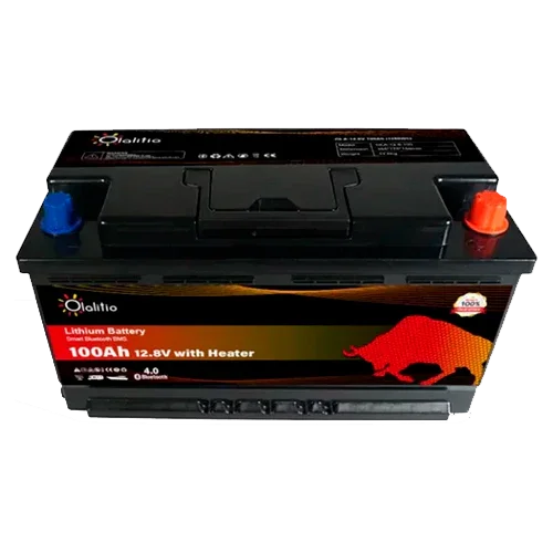 Bateria de Lítio 12V 100Ah Olalitio OLA-12-100-SH Debaixo do Assento Aquecimento Bluetooth